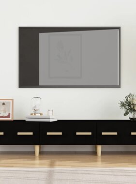 vidaXL Tv-meubel 150x34,5x30 cm bewerkt hout zwart