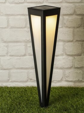 vidaXL Tuinlamp met grondpin solar LED 58 cm zwart