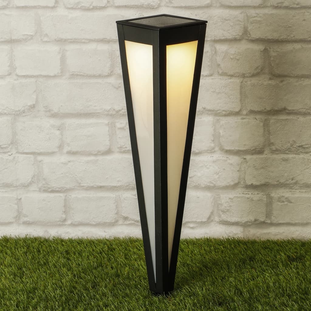 vidaXL Tuinlamp met grondpin solar LED 58 cm zwart