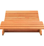 VidaXL Ligbed 205x80x31,5 cm massief grenenhout wasbruin