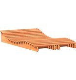 VidaXL Ligbedden 2 st 205x60x31,5 cm massief grenenhout wasbruin