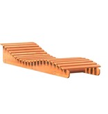 VidaXL Ligbedden 2 st 205x60x31,5 cm massief grenenhout wasbruin