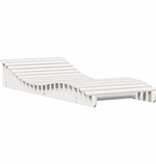 VidaXL Ligbed 205x80x31,5 cm massief grenenhout wit