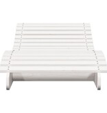 VidaXL Ligbed 205x70x31,5 cm massief grenenhout wit