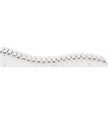 VidaXL Ligbed 205x70x31,5 cm massief grenenhout wit