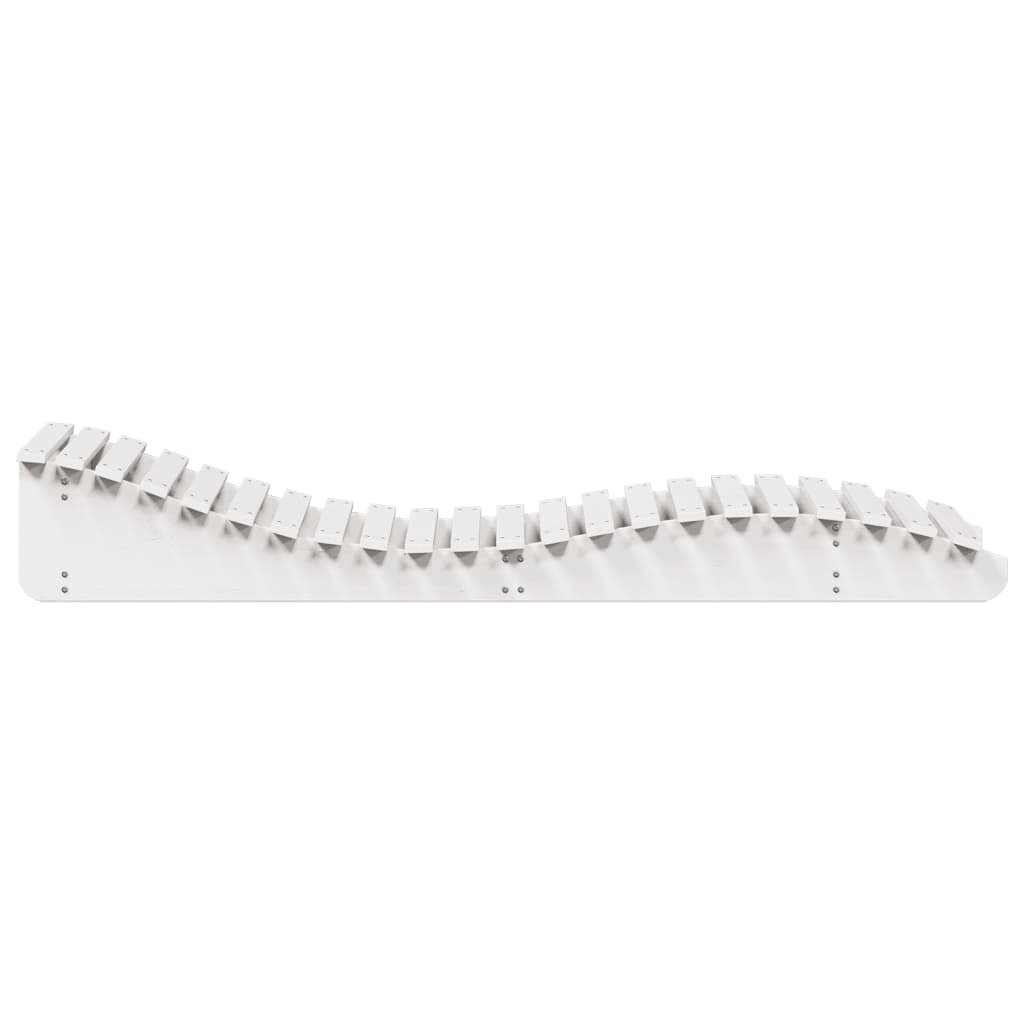 VidaXL Ligbed 205x70x31,5 cm massief grenenhout wit