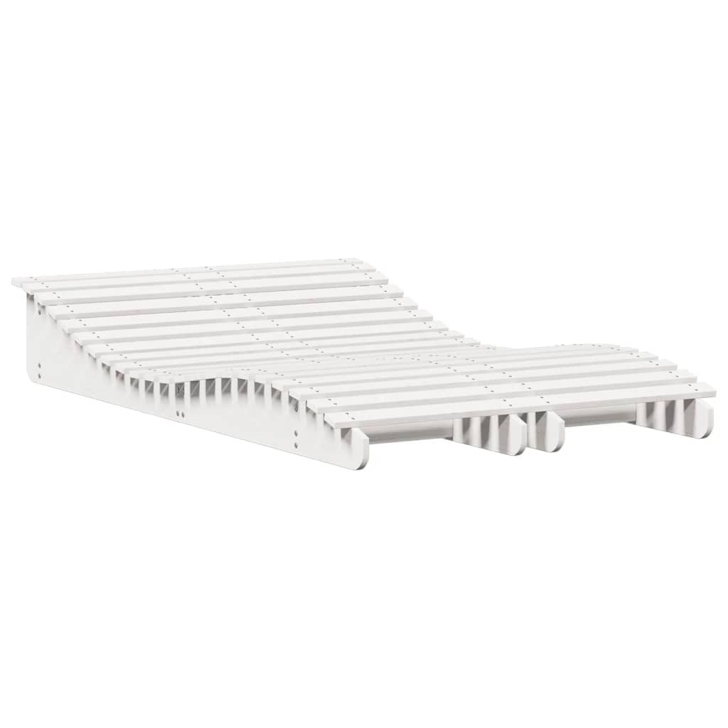 VidaXL Ligbedden 2 st 205x60x31,5 cm massief grenenhout wit