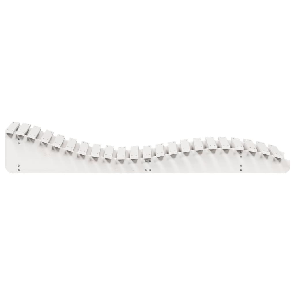 VidaXL Ligbed 205x60x31,5 cm massief grenenhout wit