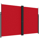 vidaXL Windscherm uittrekbaar 220x600 cm rood