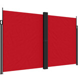 vidaXL Windscherm uittrekbaar 200x600 cm rood