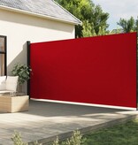 vidaXL Windscherm uittrekbaar 220x600 cm rood