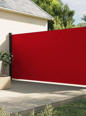 vidaXL Windscherm uittrekbaar 220x600 cm rood