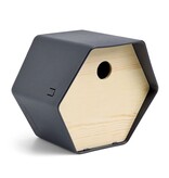 vidaXL Vogelhuisje Hive 1 rond gat 19x23x20 cm antracietkleurig