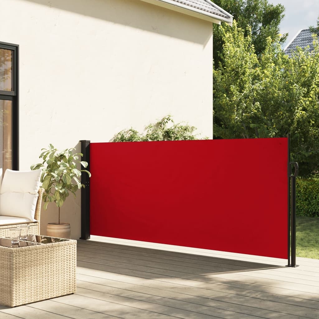 vidaXL Windscherm uittrekbaar 140x500 cm rood