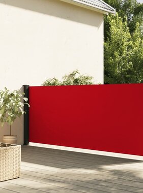 vidaXL Windscherm uittrekbaar 120x500 cm rood