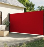 vidaXL Windscherm uittrekbaar 220x300 cm rood