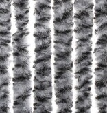 vidaXL Vliegengordijn 56x200 cm chenille grijs en zwart-wit