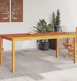 vidaXL Tuintafel 180x90x75 cm massief acaciahout