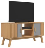 vidaXL Tv-meubel OLDEN 114x43x57 cm grenenhout grijs en bruin