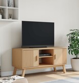 vidaXL Tv-meubel OLDEN 114x43x57 cm massief grenenhout bruin