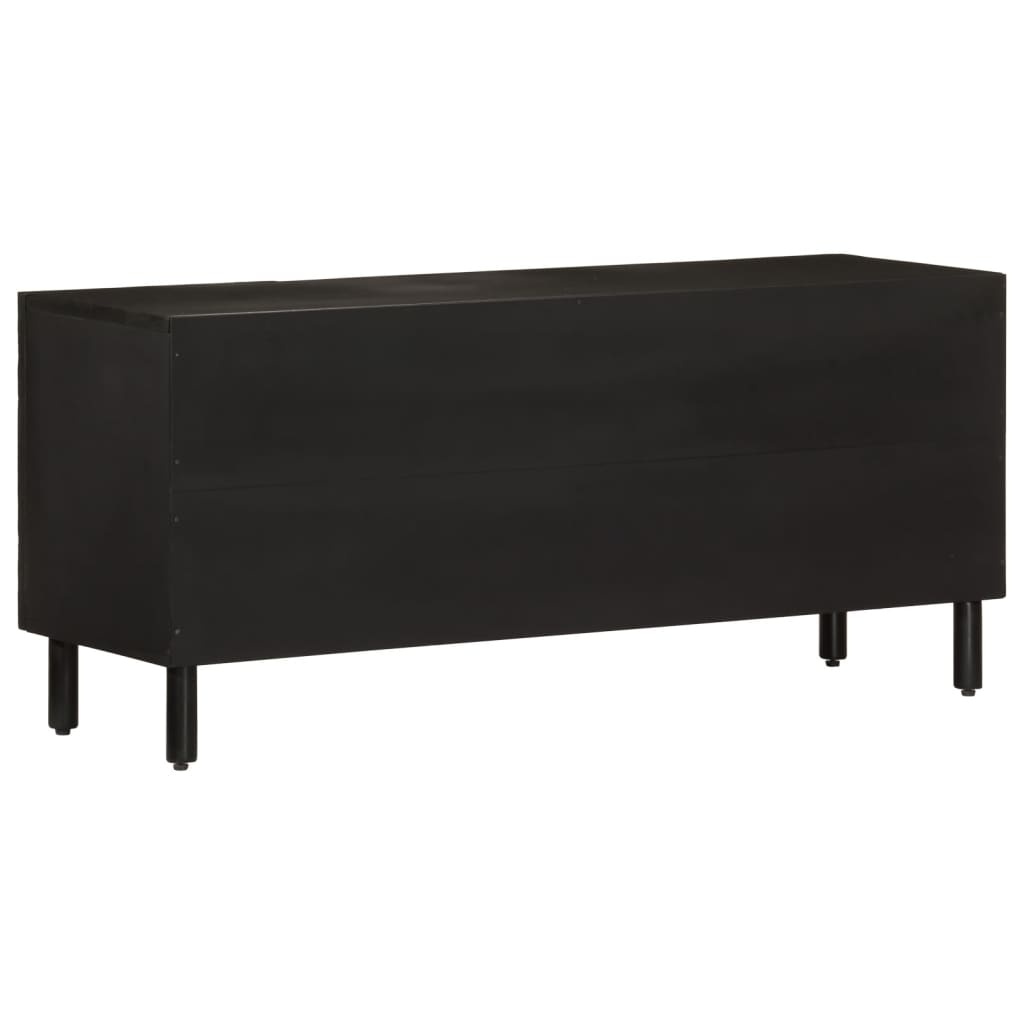 vidaXL Tv-meubel 105x33x46 cm massief mangohout zwart
