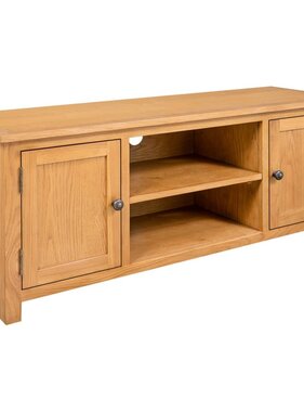 vidaXL Tv-meubel 110x35x44 cm massief eikenhout