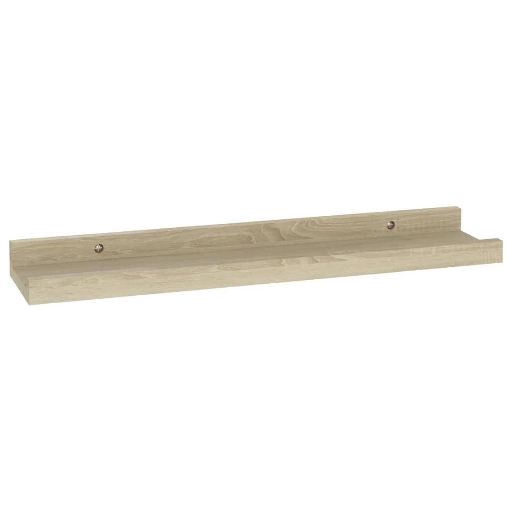 vidaXL Wandschappen 4 st 40x9x3 cm sonoma eikenkleurig