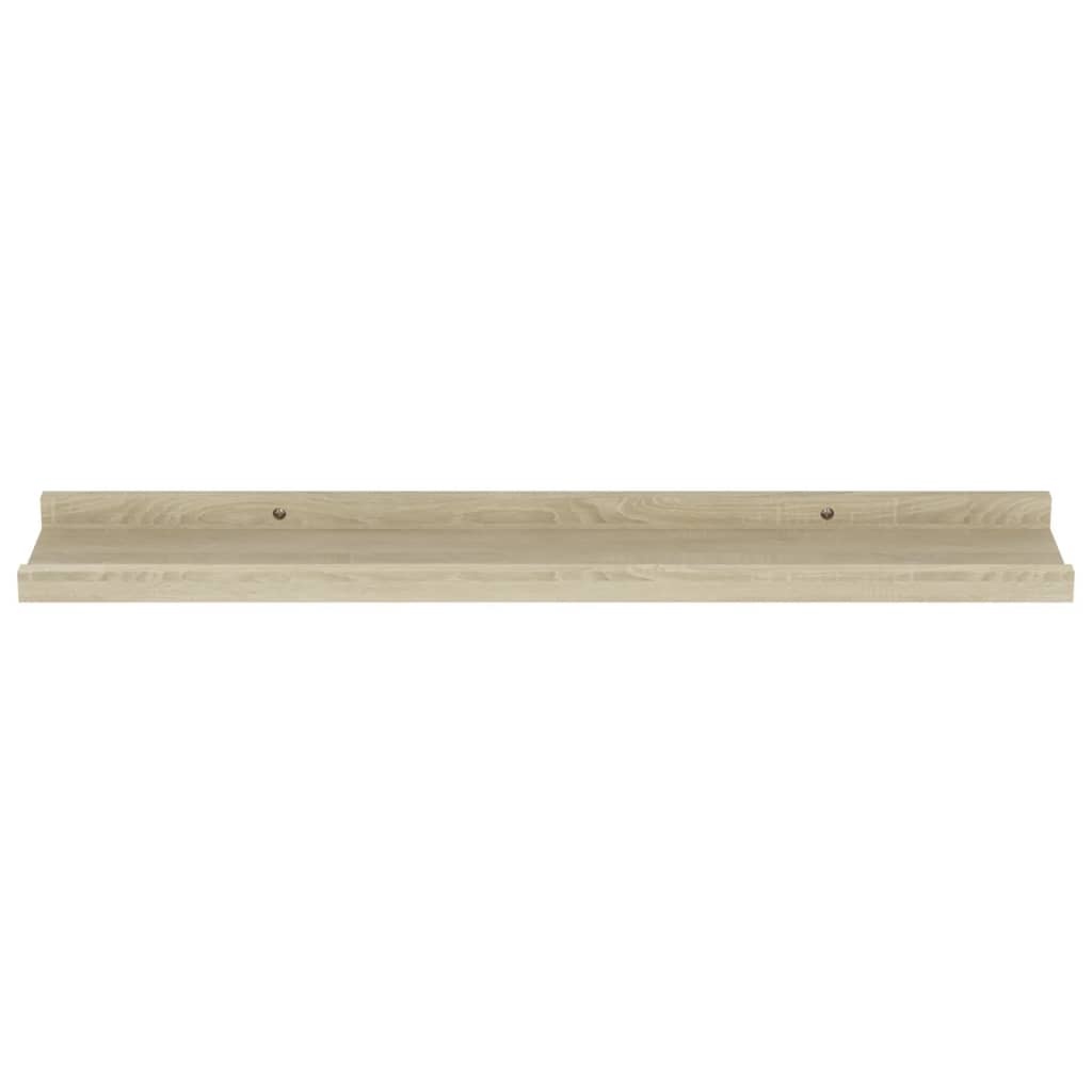 vidaXL Wandschappen 2 st 60x9x3 cm sonoma eikenkleurig