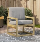 VidaXL Tuinstoel 57,5x63x76 cm geïmpregneerd grenenhout