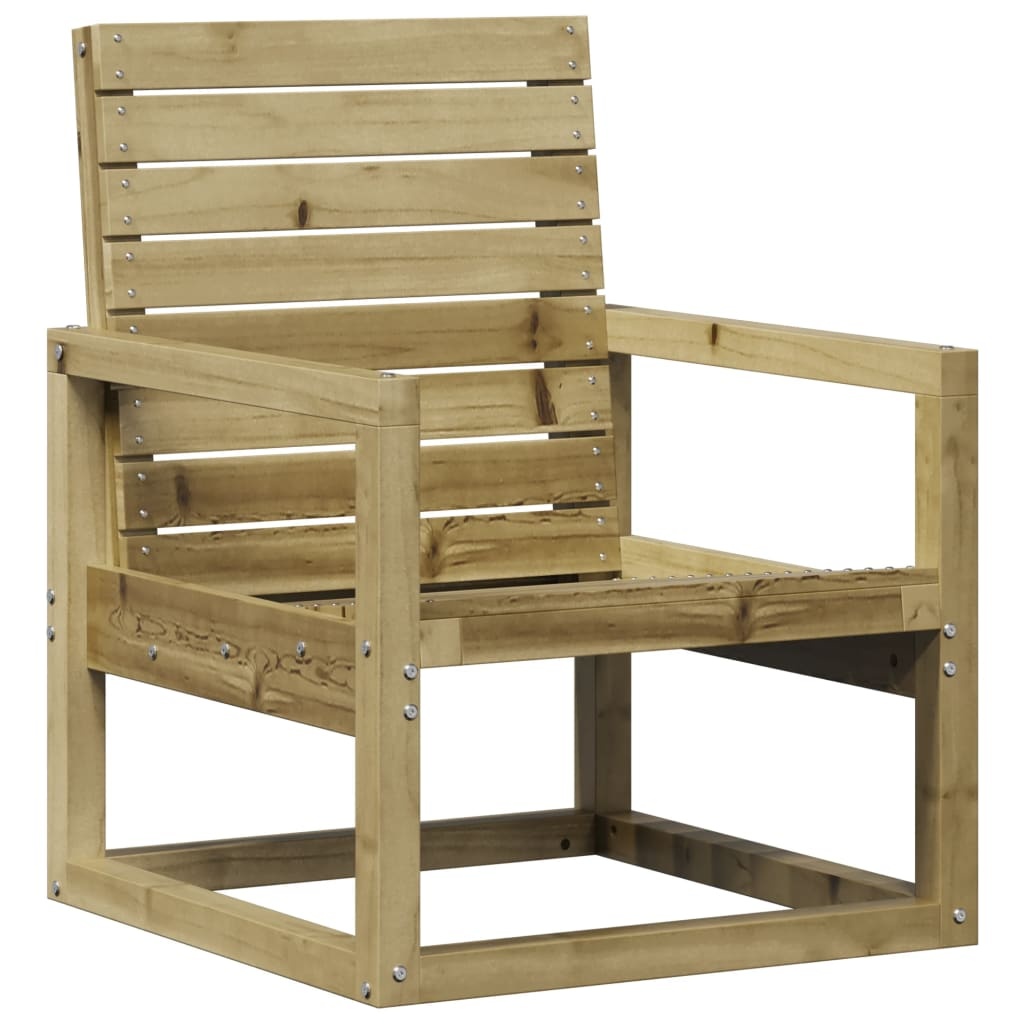 VidaXL Tuinstoel 57,5x63x76 cm geïmpregneerd grenenhout