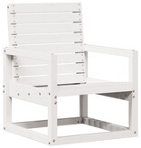 VidaXL Tuinstoel 57,5x63x76 cm massief grenenhout wit