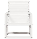 VidaXL Tuinstoel 57,5x63x76 cm massief grenenhout wit