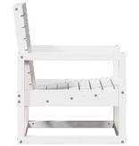 VidaXL Tuinstoel 57,5x63x76 cm massief grenenhout wit