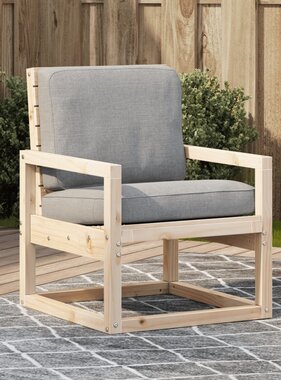 VidaXL Tuinstoel 57,5x63x76 cm massief grenenhout