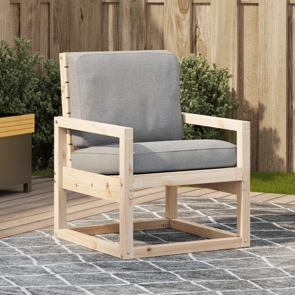 VidaXL Tuinstoel 57,5x63x76 cm massief grenenhout