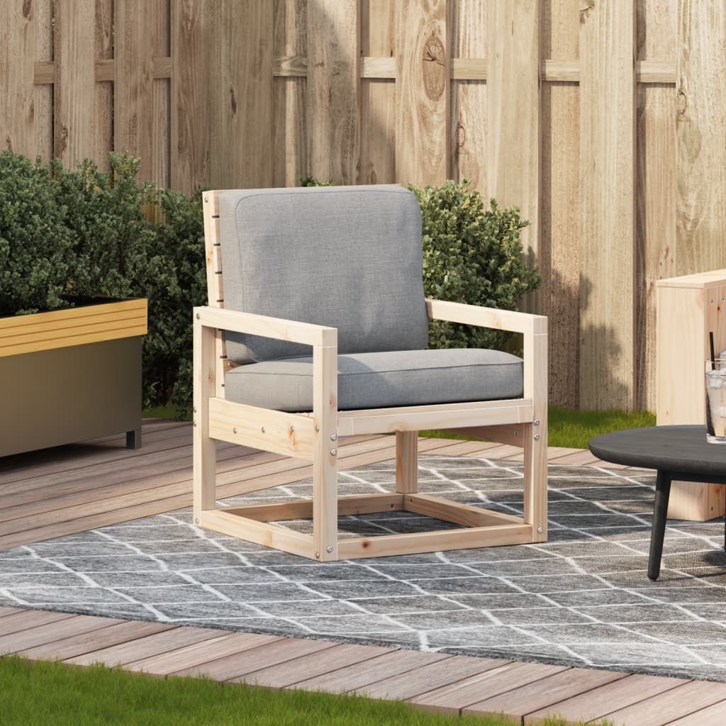 VidaXL Tuinstoel 57,5x63x76 cm massief grenenhout
