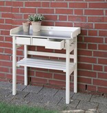 vidaXL tuinwerktafel met lades (wit) CF29W