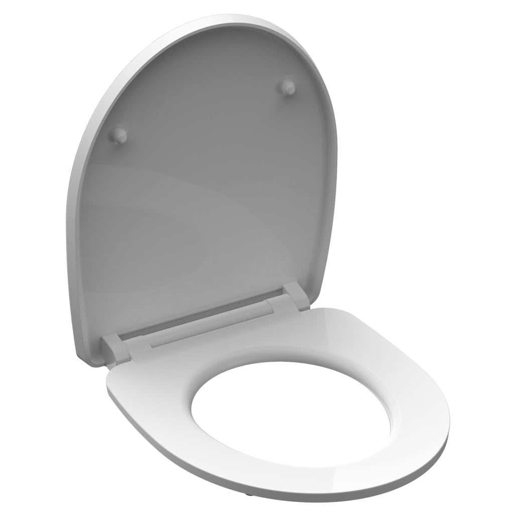 vidaXL Toiletbril met soft-close RELAXING FROG duroplast hoogglans