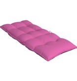 vidaXL Stoelkussens 4 st hoge rug oxford stof roze