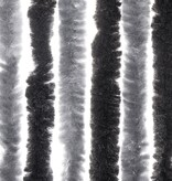vidaXL Vliegengordijn 90x220 cm chenille grijs en zwart