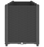 VidaXL Plantenbak 160x40x53 cm polypropeen zwart
