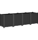 VidaXL Plantenbak 160x40x53 cm polypropeen zwart
