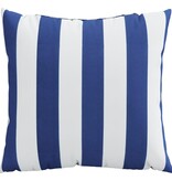 vidaXL Sierkussens 4 st gestreept 50x50 cm stof blauw en wit