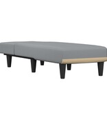 vidaXL Chaise longue stof lichtgrijs