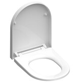 vidaXL Toiletbril WHITE d-vormig duroplast