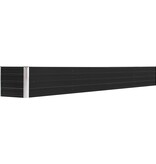 VidaXL Plantenbak verhoogd 320x40x45 cm gegalvaniseerd staal antraciet
