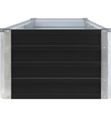 VidaXL Plantenbak verhoogd 320x40x45 cm gegalvaniseerd staal antraciet