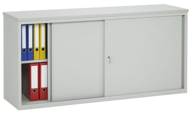 Schuifdeurkast van staal met slot voor archief en kantoor