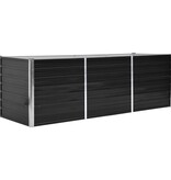 VidaXL Plantenbak verhoogd 240x80x77 cm gegalvaniseerd staal antraciet
