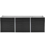 VidaXL Plantenbak verhoogd 240x80x77 cm gegalvaniseerd staal antraciet